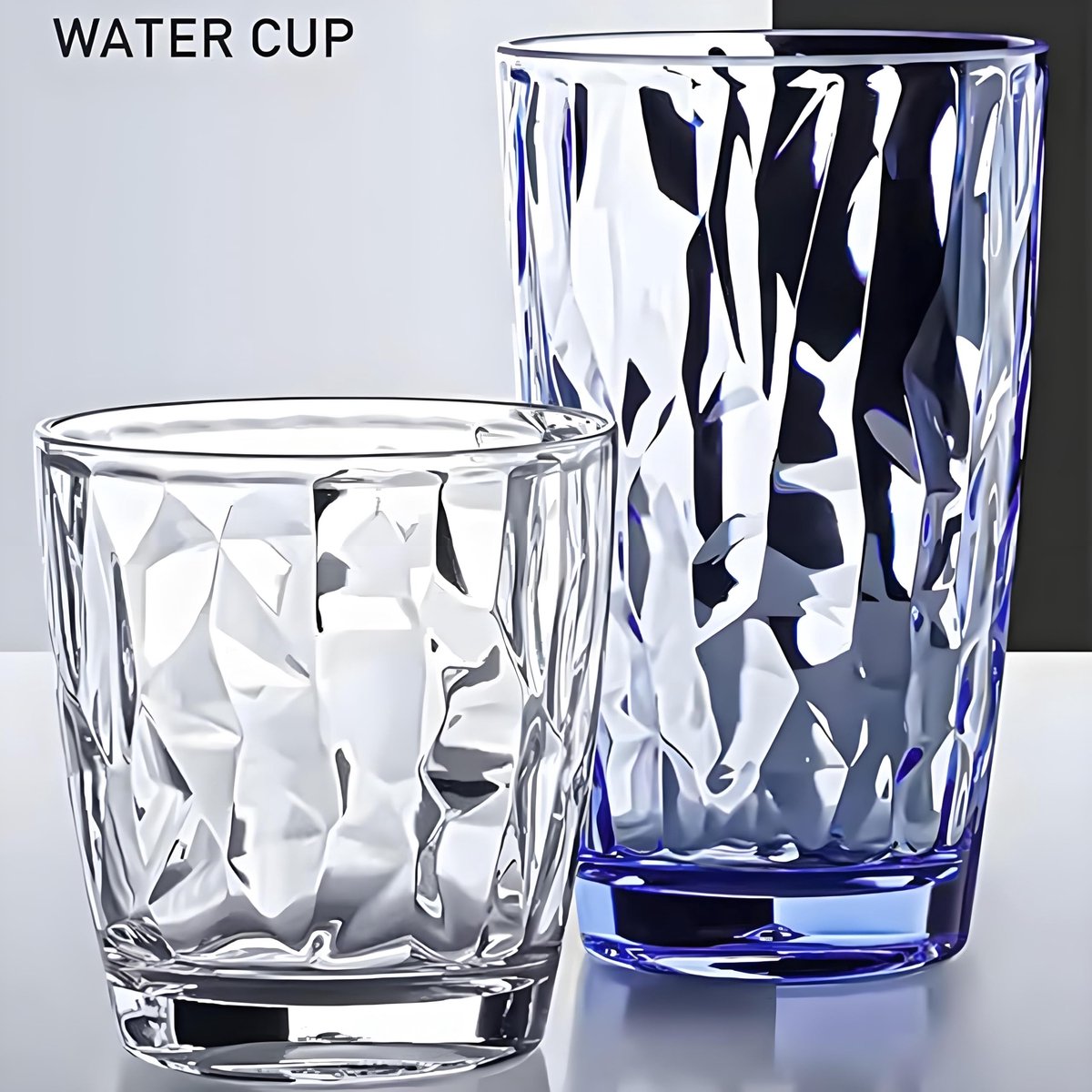 VEILEDGEM 15Oz Onbreekbare Tritan Drinkglazen, Onbreekbare Acryl Glazen Drinkgerei, BPA-vrij, Harde Kunststof Bekers - ShopVlot
