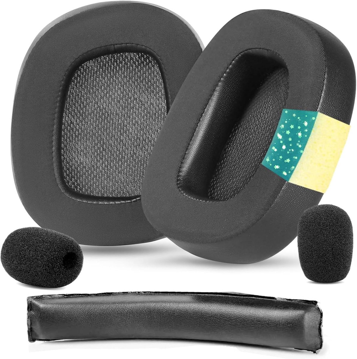 Ear Pads Headband Replacement Ear Pads Cushion Cushion Compatible with Logitech G930 G930s G430 G432 Headphones - ShopVlot