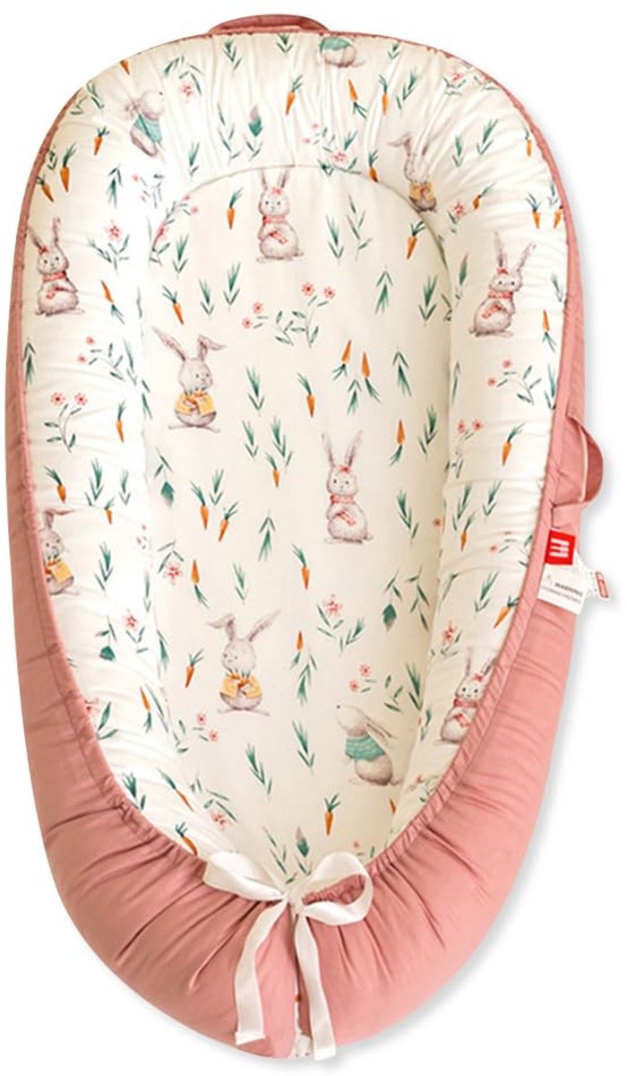 SONARIN Draagbare babynestpod voor pasgeborenen, zacht ademend babyligbed voor 0-12 maanden jongens meisjes, met - ShopVlot