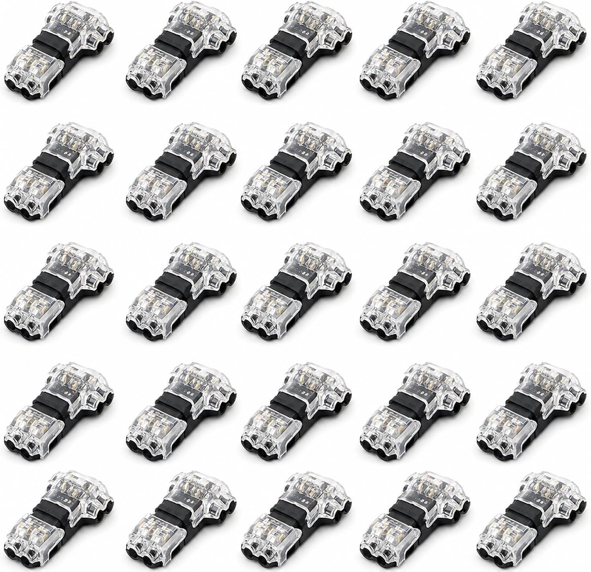 20 stuks T-connectoren 2-polig, T Tap laagspanningsconnector, 2-weg elektrische connectoren zonder solderen of - ShopVlot