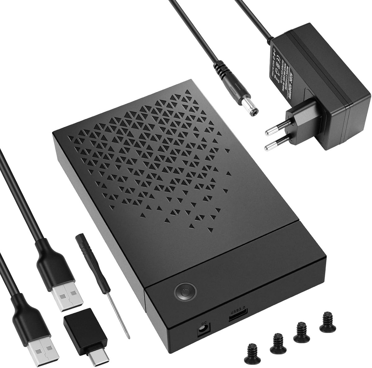 Hard disk docking station, USB C/USB 3.0 SATA HDD hard drive docking station for 2.5/3.5 inch SATA HDD/SSD - ShopVlot