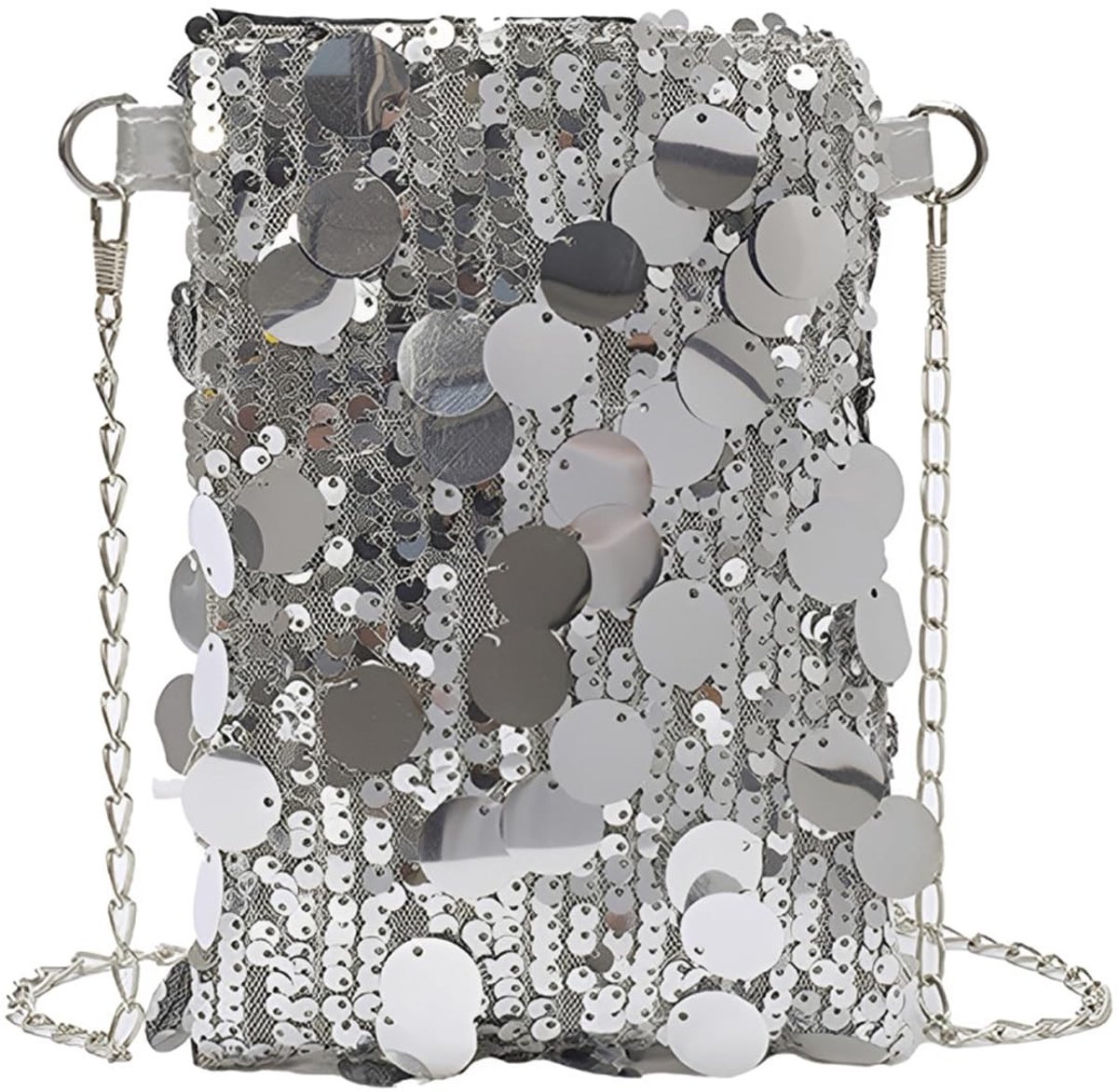 Solidchoice - Elegante Glitter Clutch voor Dames met Ritssluiting
