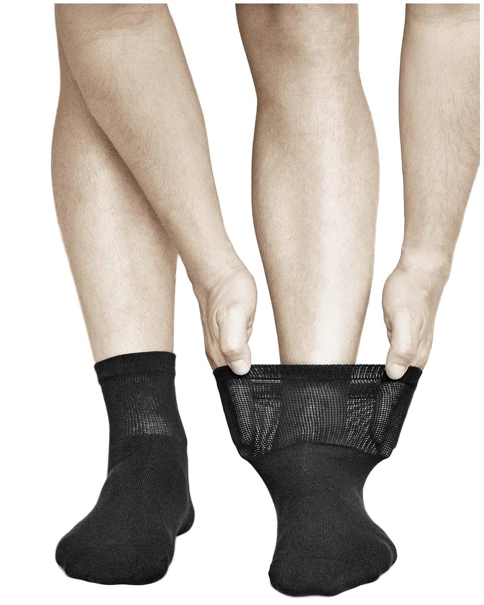 Comfortsokken voor mannen - padded sole - brede enkel - ideaal voor gevoelige voeten - ShopVlot