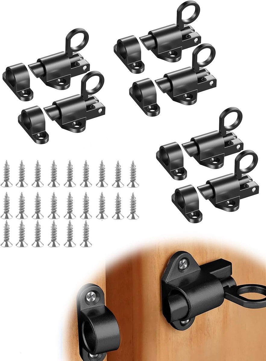 Automatische Deurslot 6 Stuks - Aluminium Legering - Corrosiebestendig - Geschikt voor Deuren en Ramen - ShopVlot
