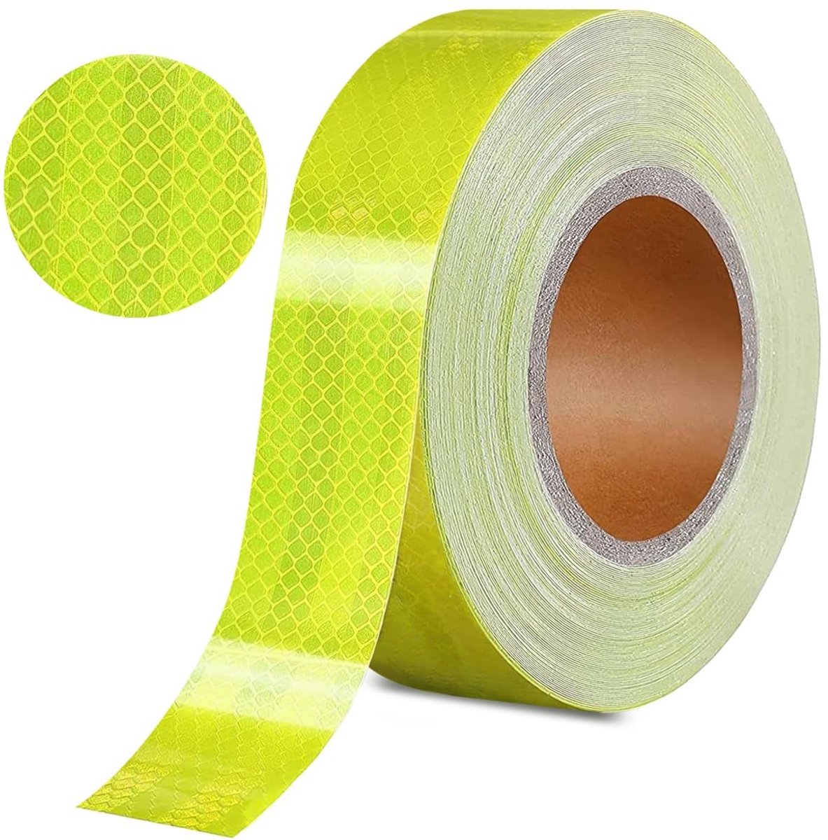 Solidchoice - Zelfklevende Reflecterende Waarschuwingstape 23m x 2.5cm Geel