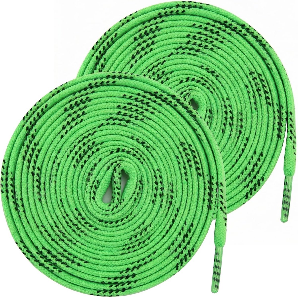 Gewaxte schoenveters 8 mm waterdichte ijshockeyveters voor schaatsen, inline- en rolschaatsen in groen, ideaal voor sporters en outdooractiviteiten