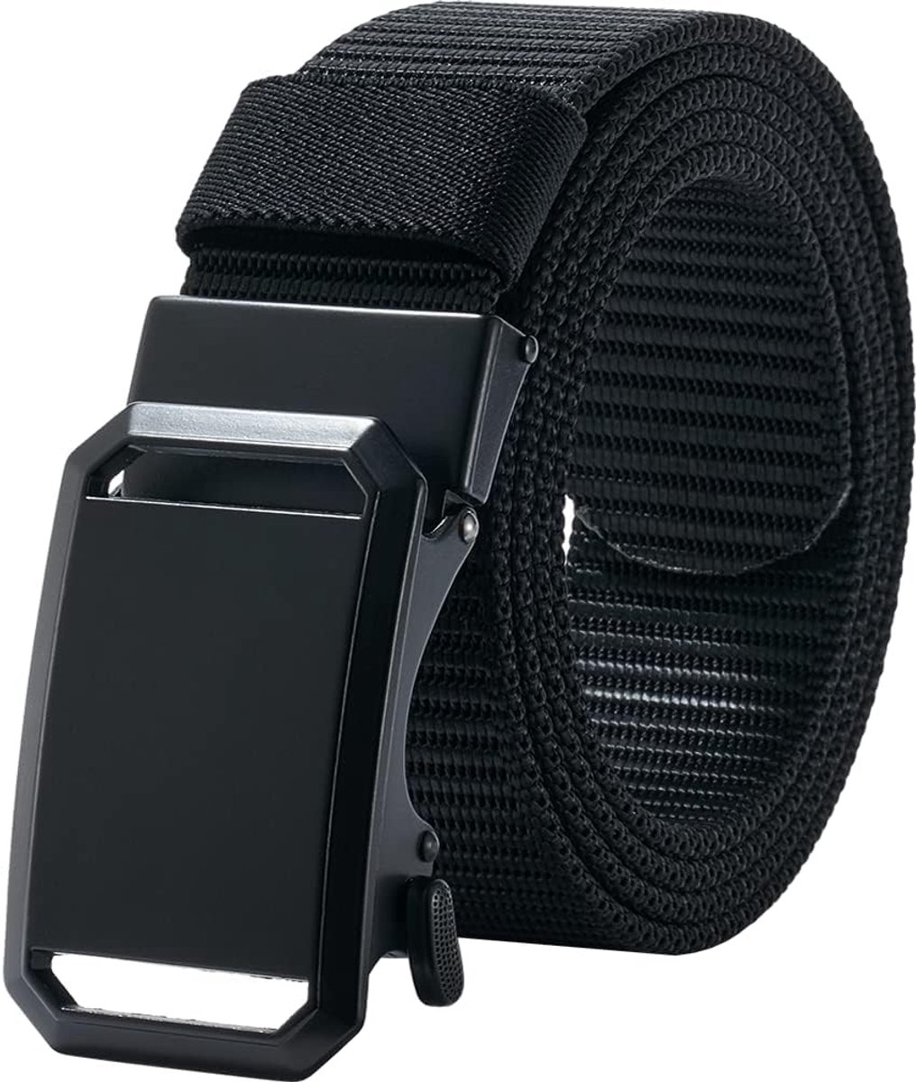 Herenriem met ratchet automatische sluiting - 130 cm L x 3.8 cm B - verstelbaar - perfect voor werk en outdoor - ShopVlot