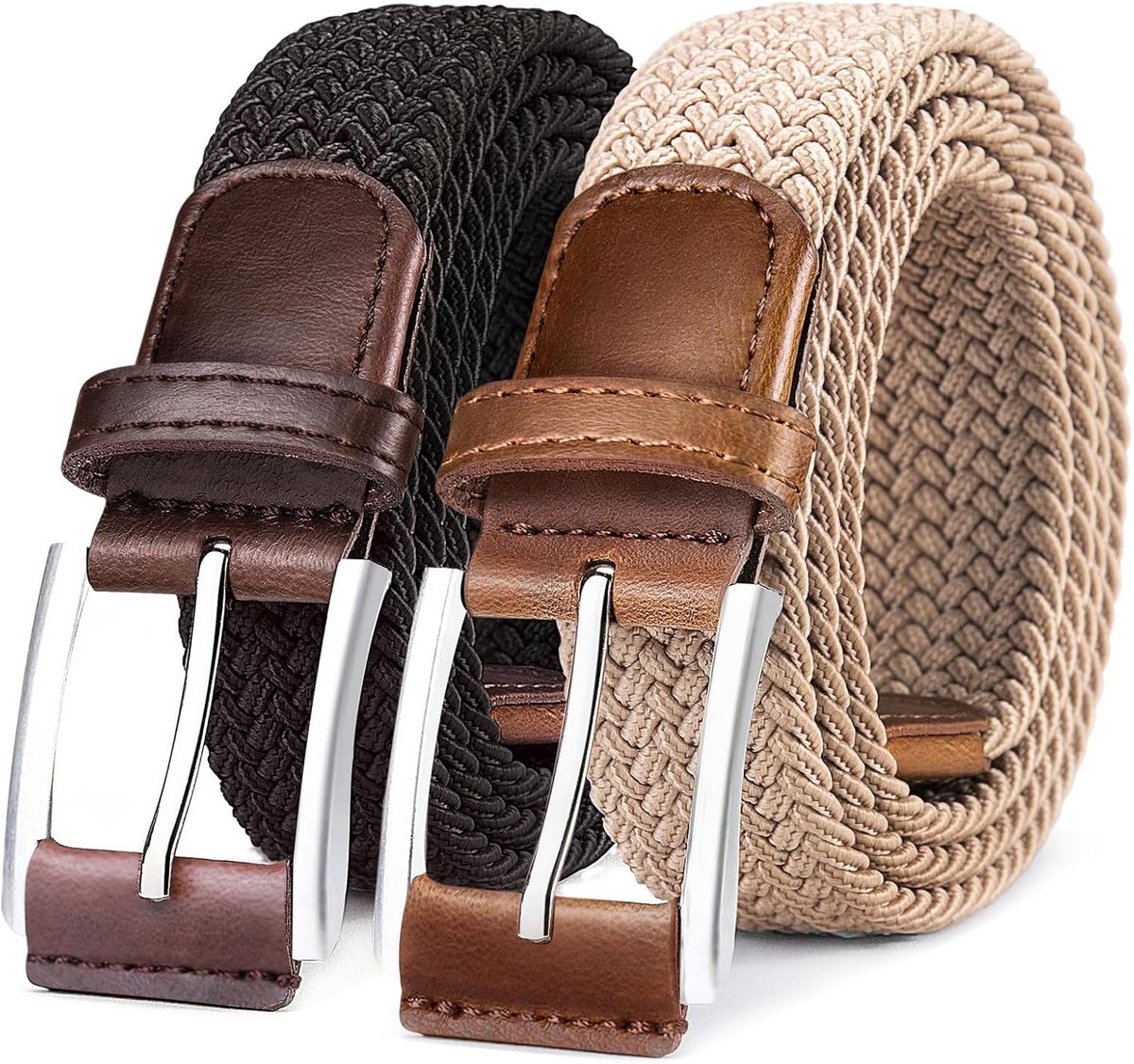 Herenriem Stretch 1 3/8 - Geweven en Elastisch - Perfecte Pasvorm - Comfortabel voor Dagelijks Gebruik - ShopVlot