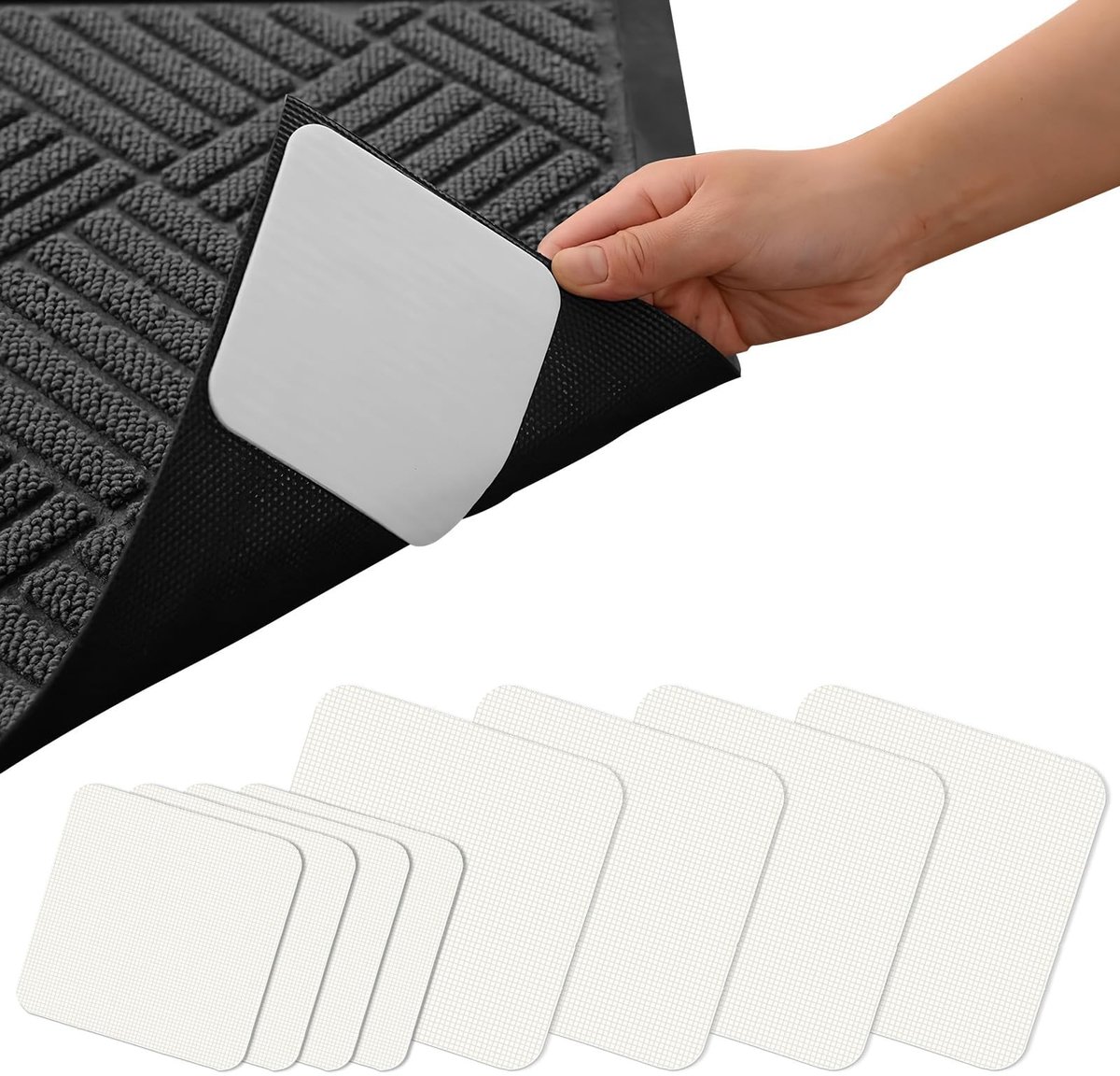 Solidchoice - Antislipmatten voor Vloeren en Badkamers, Set van 8