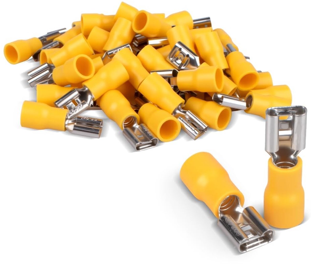 Solidchoice - 50 Stuks Koudgeperste Kromme Terminals