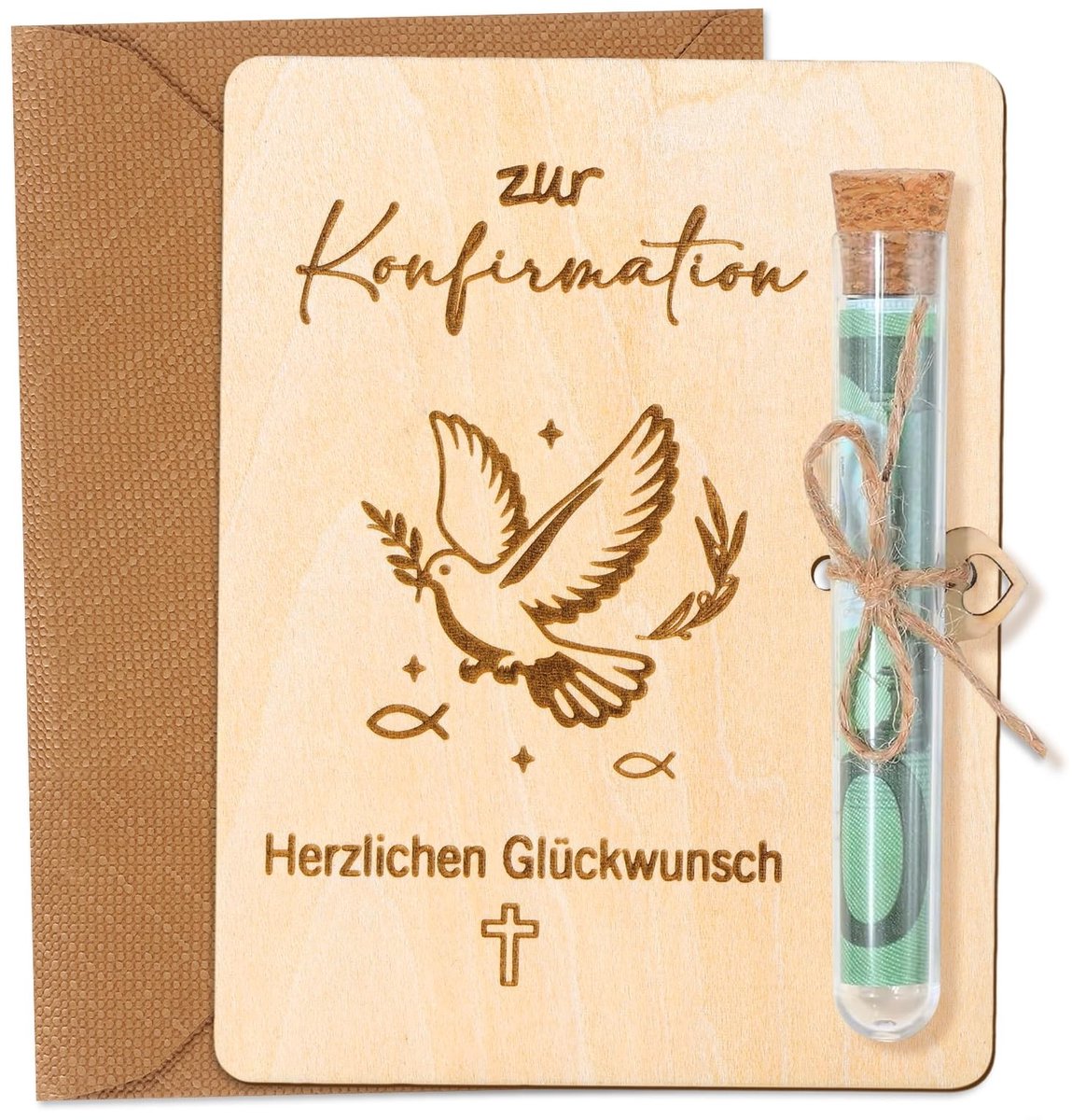 Solidchoice - Houten Cadeauverpakking voor Geldgeschenken
