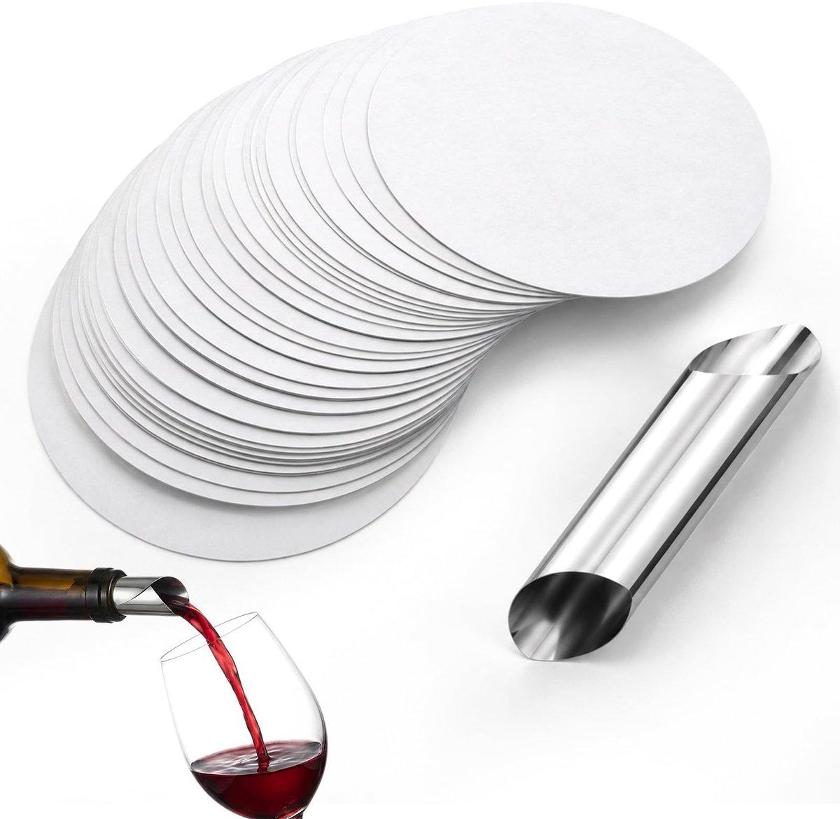 Solidchoice - 50 Stuks Herbruikbare Wijnschenktuiten voor Druppelvrij Schenken