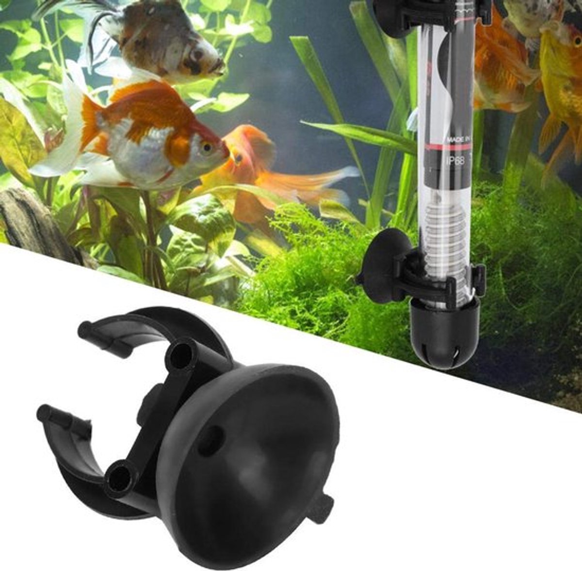 Hffheer 20 delen/set aquariumverwarming clips Airline buishouder klemmen aquarium zuignap clips Airline slangen zwart