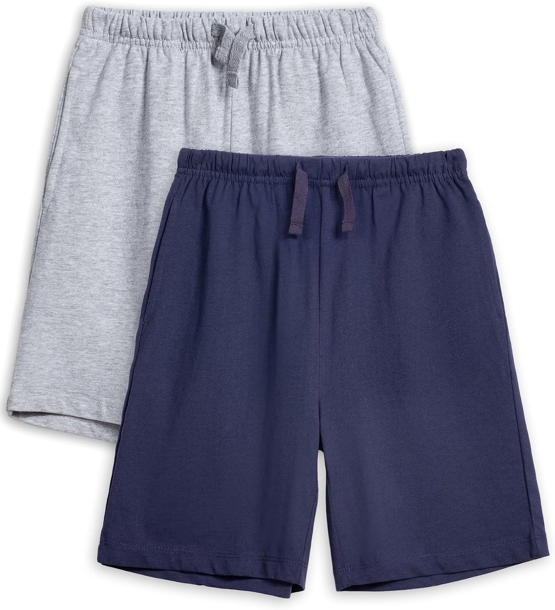 Sweatshorts kinderen 2-pack - unisex - ademend katoen - ideaal voor sport en vrije tijd - ShopVlot
