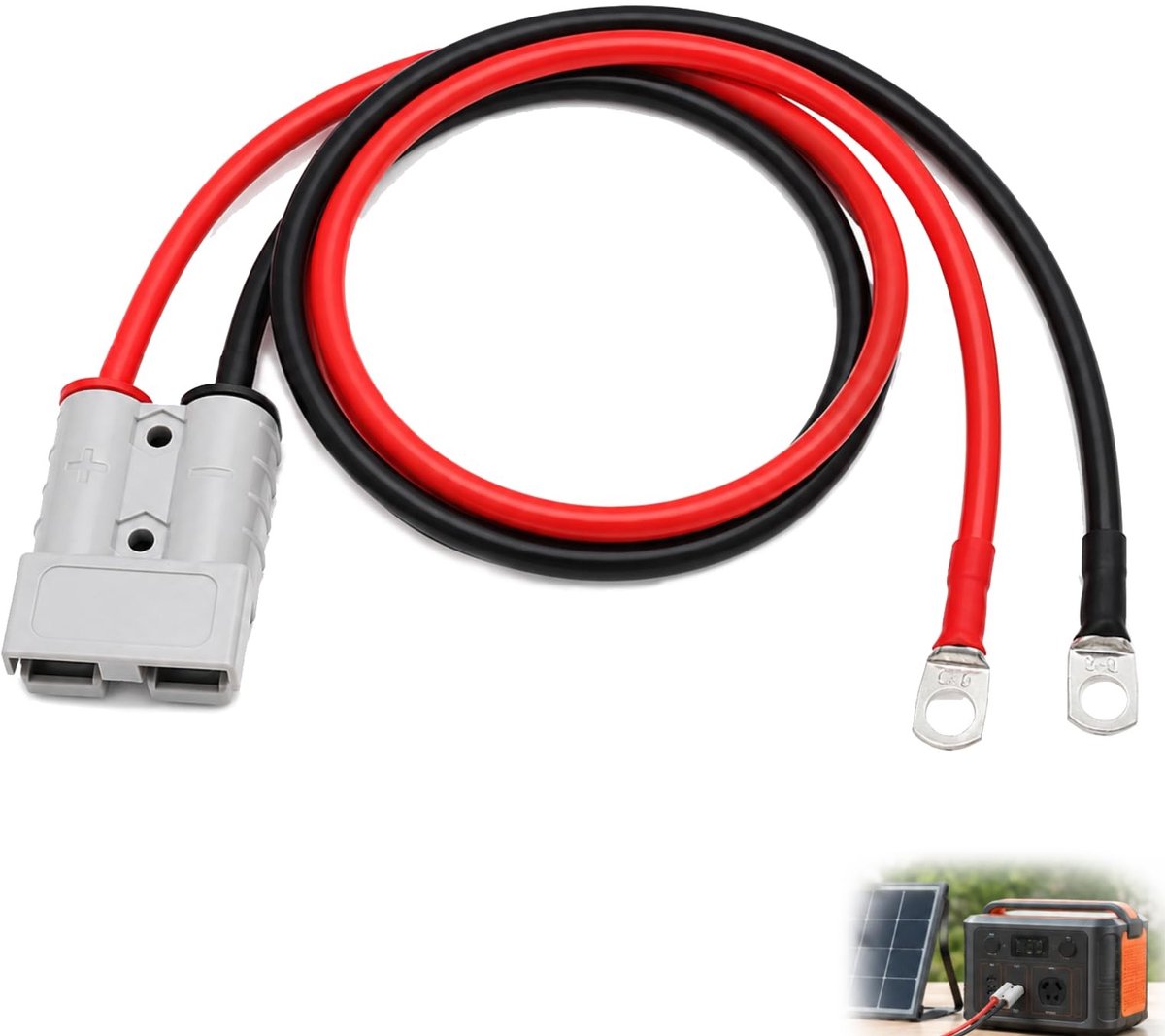 Solidchoice - Zonnekabel 6 mm² met 50A Adapter voor Zonne-energie