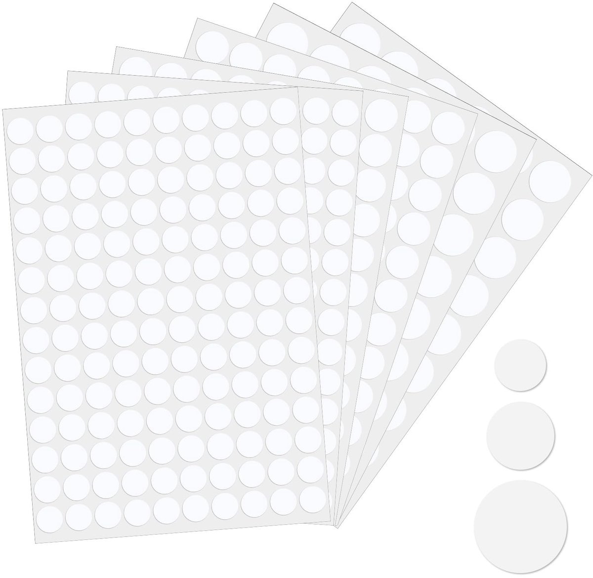 Solidchoice - 290 Stuks Zelfklevende Schroefdekselstickers voor Meubels