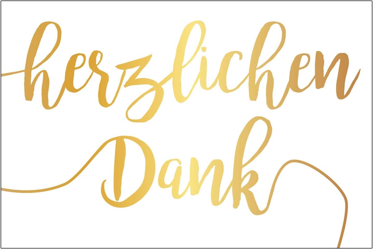 Dankbetuiging kaarten set van 10 - premium kwaliteit - vouwkaarten met enveloppen - stijlvol bedanken - ShopVlot