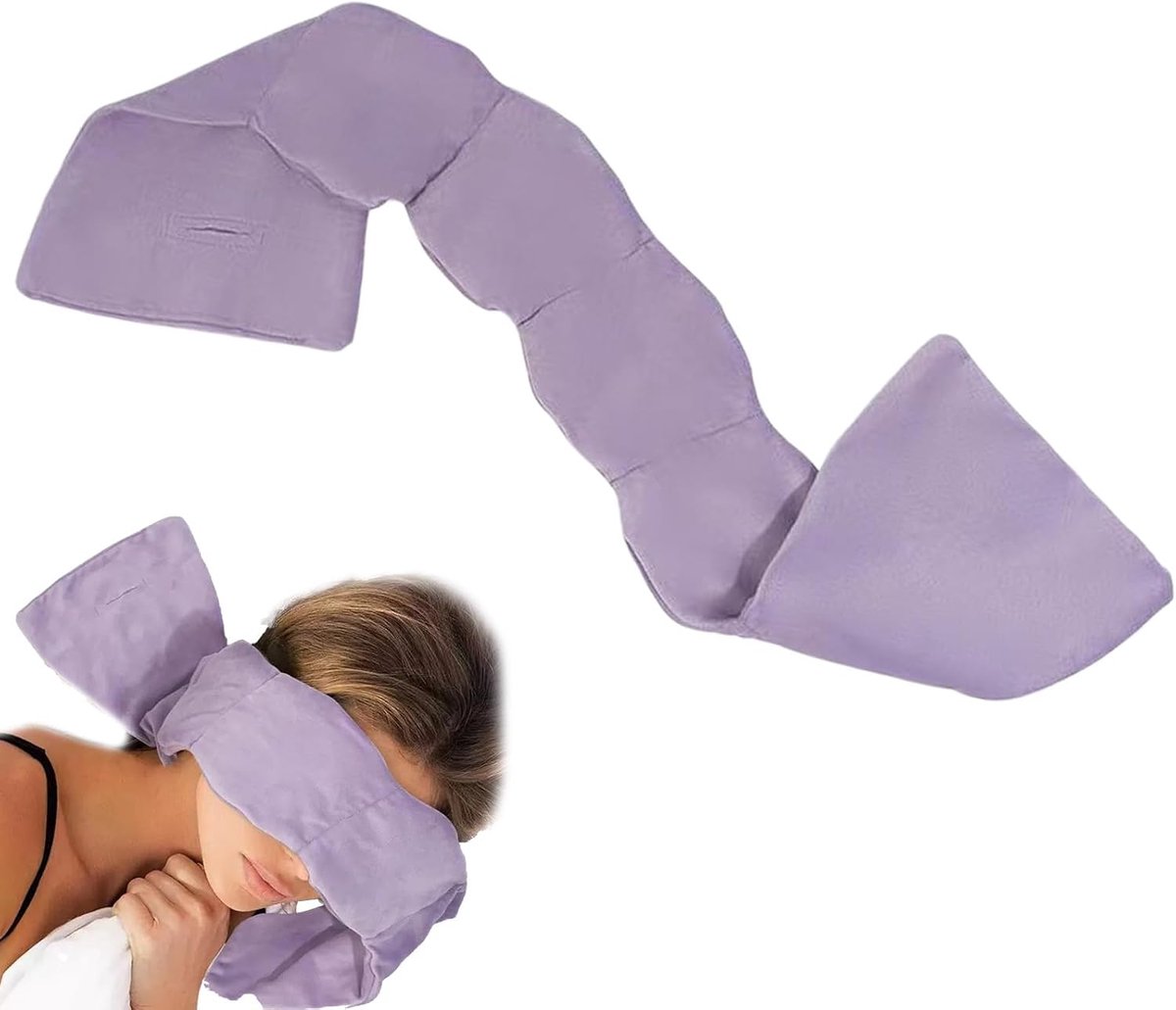 Slaapmasker gewogen - parelkatoen dubbelzijdig - zachte oogdekking - ideaal voor diepe slaap - ShopVlot