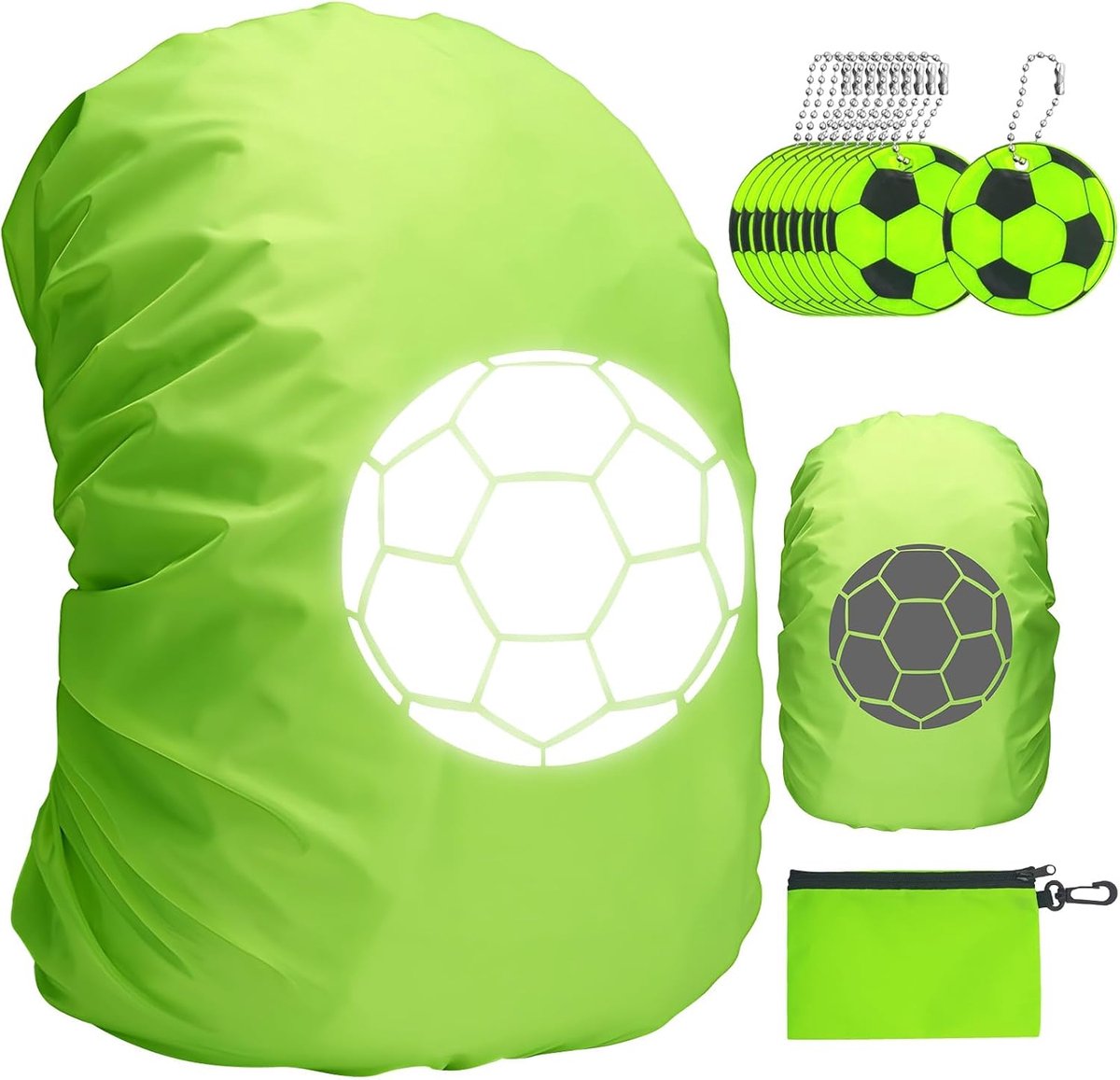 Schooltas met eenhoorn - 35 liter - reflecterend - regenbescherming - voor meisjes - ShopVlot