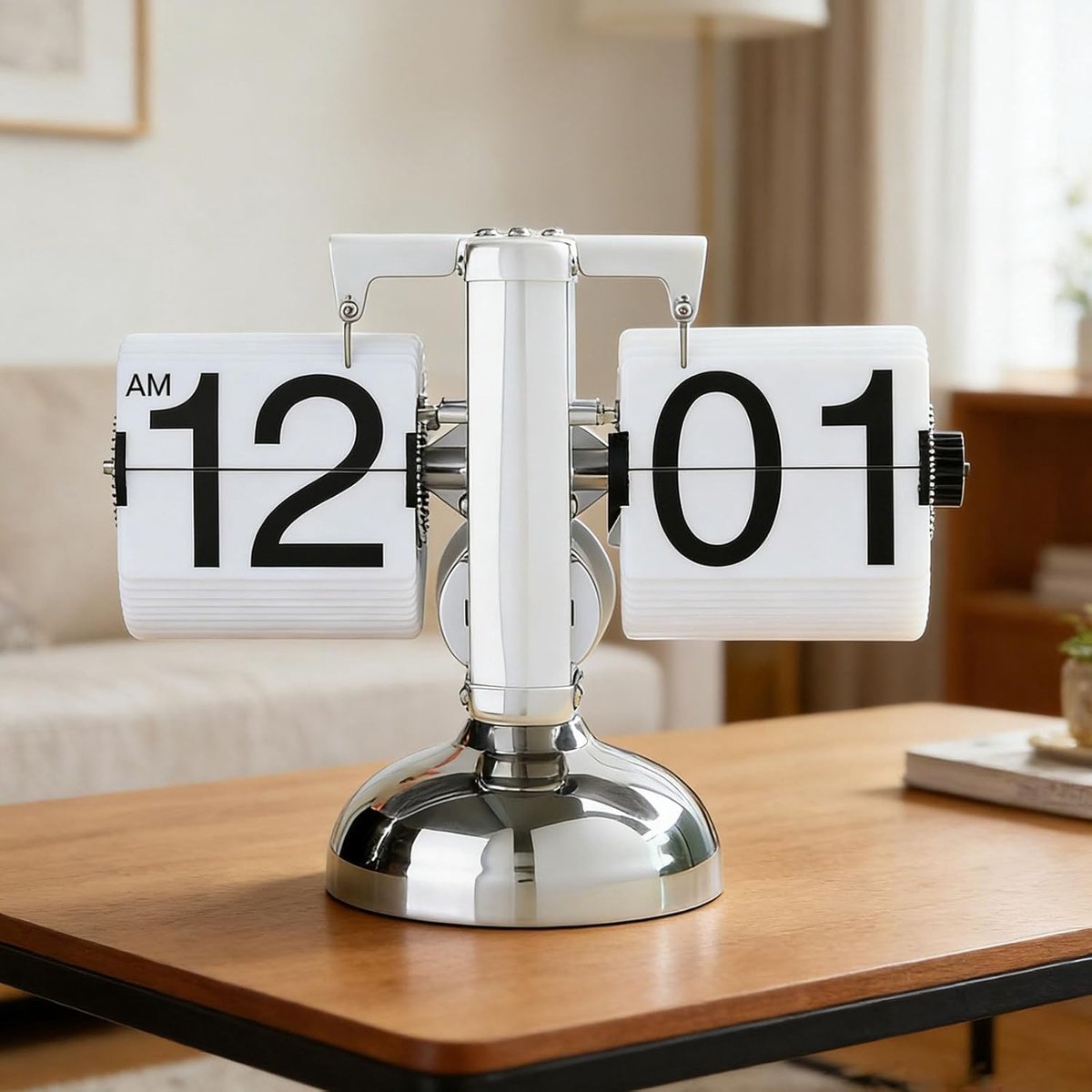 Flip klok retro desk klok - vintage design - auto rotatie - perfect voor thuis of kantoor - ShopVlot