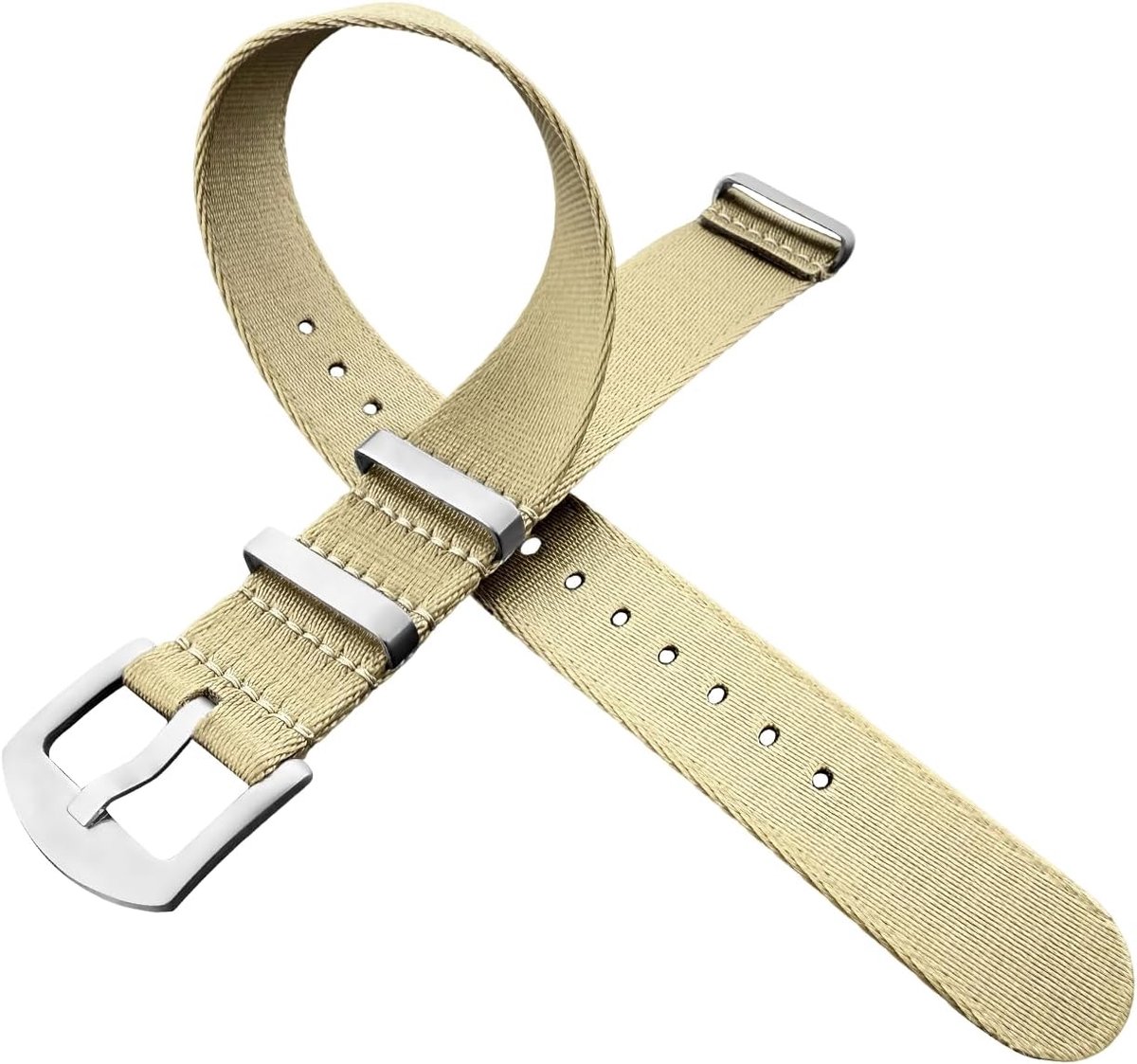 WATCH Replacement for Omega Premium Ballistic Military Raf Stitched Bond Iw Watchband Nylon Watchbands 22mm - ShopVlot