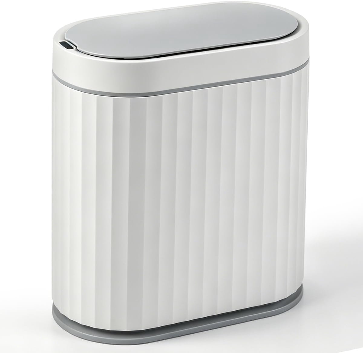 OTYMIOW Automatische vuilnisemmer met deksel, sensor-vuilnisemmer, 8 liter, badkamerafvalemmer, slimme vuilnisemmer - ShopVlot