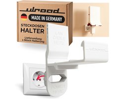 Wall Mount for Socket Suitable for Fritz!Repeater 3000AX & 6000 Plug Holder with Cable Organiser, for AVM Repeater - ShopVlot