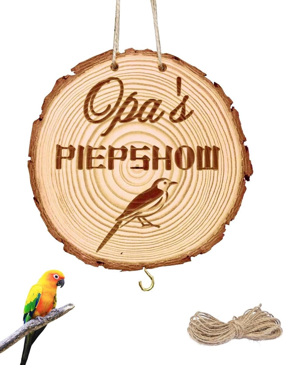 Hangend - Dailygoods- Vogelvoederhuisje Houten Tuindecoratie