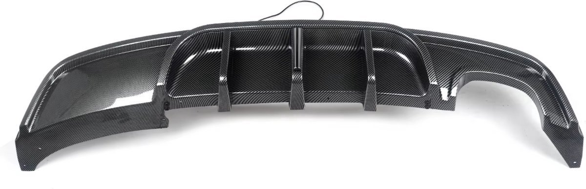 Bumper Diffuser Carbon look - Passend voor BMW 1 Serie E82 Coupe 135i M Sport, Carbon Look en Achterdiffuser Bumper Deluxe