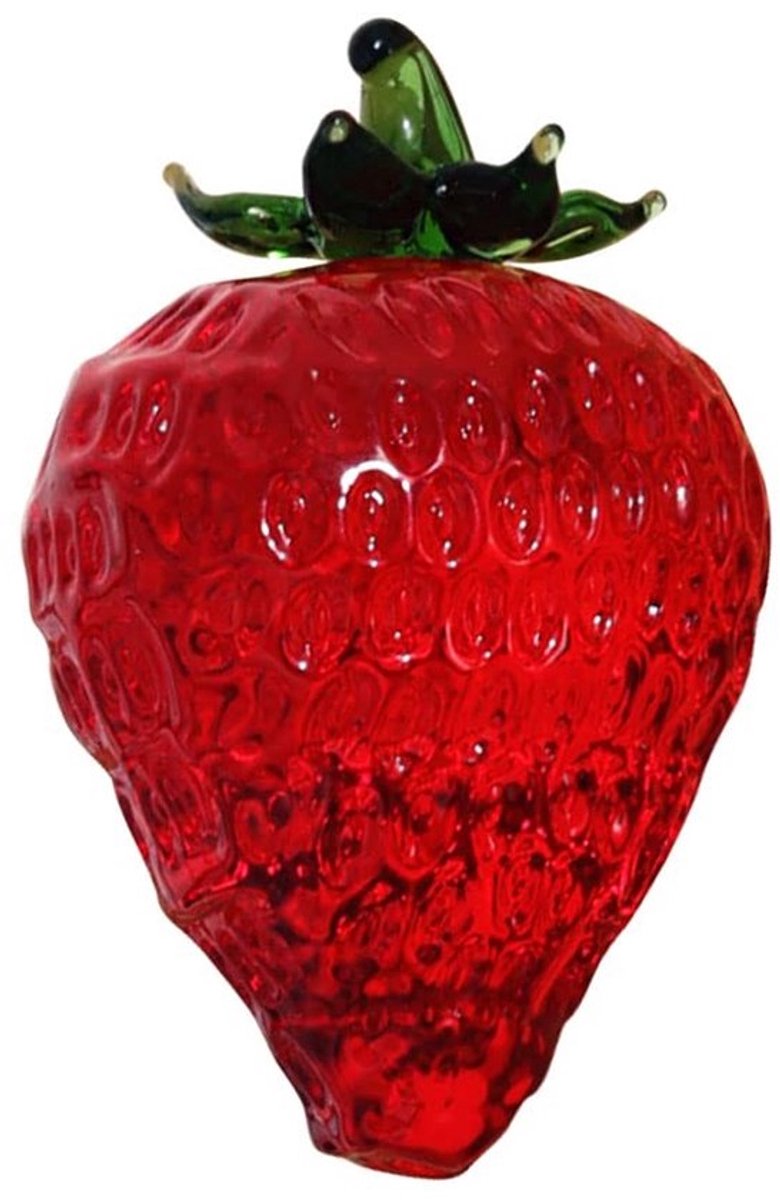 Zeynomax - Kristal Aardbei - Decoratief Ornament - Design - Rood