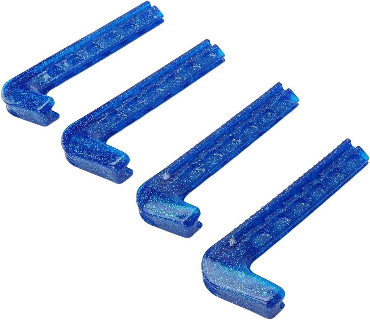 Schaatsbeschermers - Skate Guards - Messen Beschermen - Antislip Zacht Plastic - Verstelbaar - Blauw