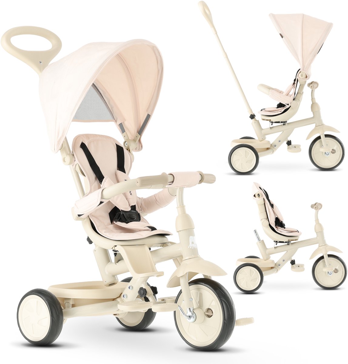 Deryan Adventurer Driewieler - 5-in-1 Kinder Driewieler - Beige