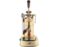 La Pavoni Professional Rame Gold Manual-lever espresso machine - Goud/Hout
