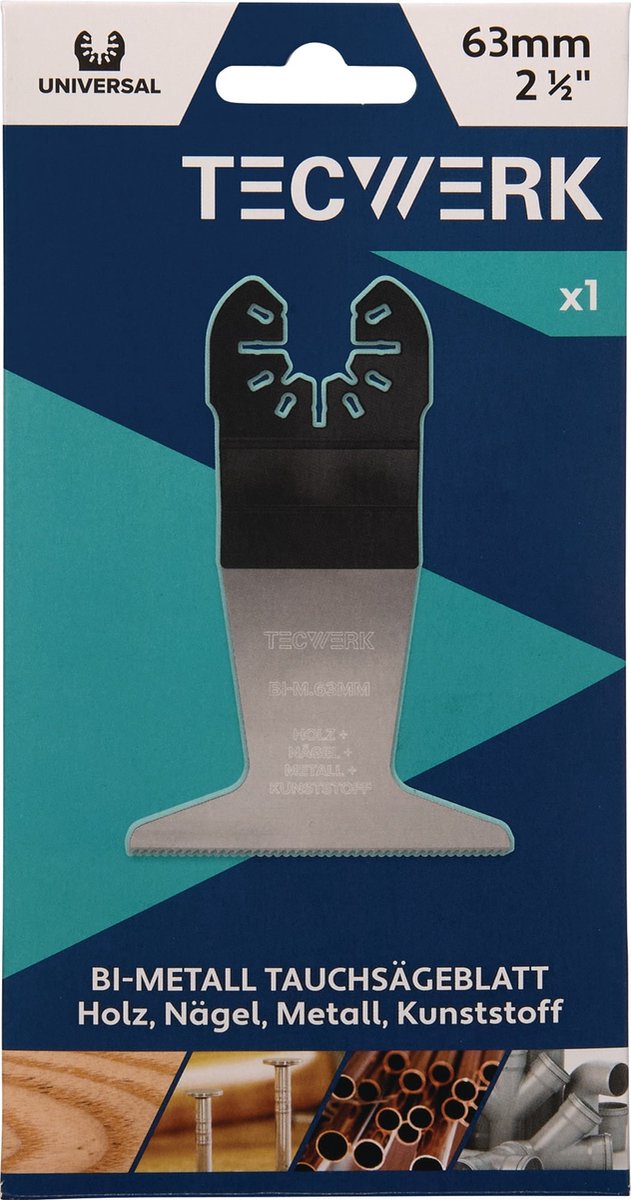 Duikzaagbladen B.63mm Duik-T.42mm 1 St.Univ.TECWERK