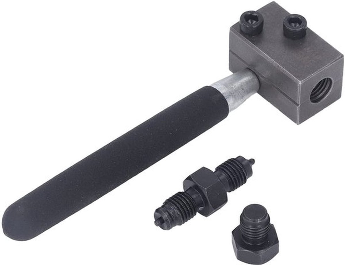 Lastool 3/16 inch - Dubbele lastool - Remleidingsgereedschap - 45 graden - Koolstofstaal - Inclusief opbergdoos - buisverbreder