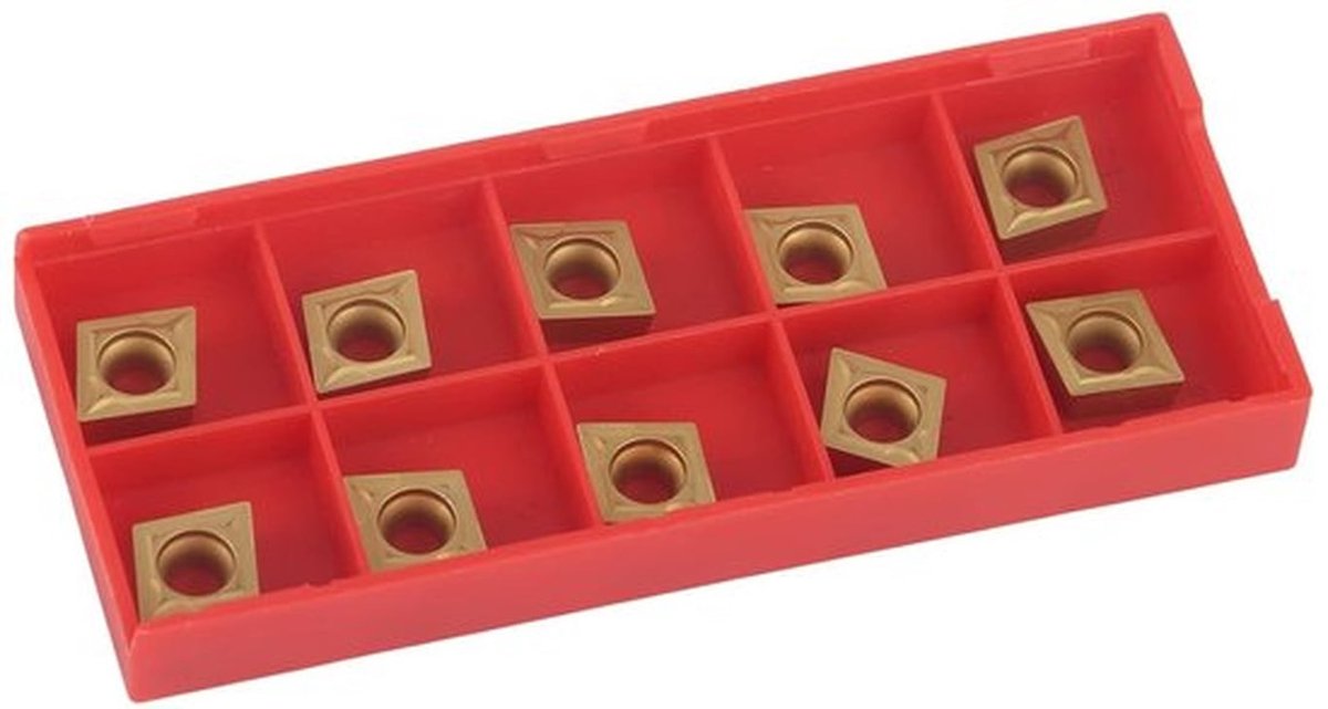 Karbide-inzetfrees 10 stuks, indexeerbare draaibankfrezen wisselplaten draaien - CCMT09t304 CCMT32.5 met doos.