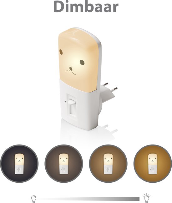 Liefjes & Co Nachtlampje Kinderen Dimbaar - Baby - Automatische Lichtsensor - Met Stopcontactbeschermers - 4 Stuks van Liefjes & Co — afbeelding 4
