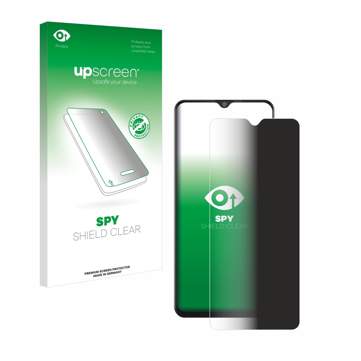 upscreen - privacy screenprotector voor Cubot Note 20 - Folie Beschermfolie Blauwlichtfilter