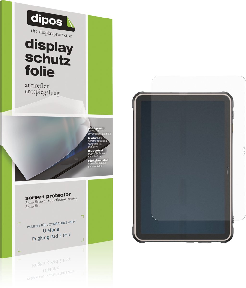 dipos – 2x Matte Beschermfolie geschikt voor Ulefone RugKing Pad 2 Pro | Krasbestendige & antireflecterende Screenprotector Ultra-Thin