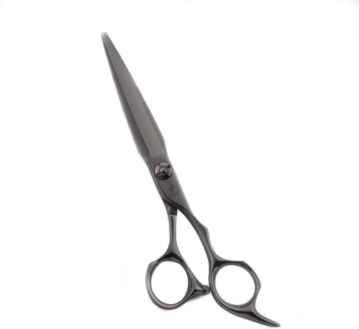 High-end CHENG CAD-6.2BK 6.2inch Black Color Tatinium Hair Cutting Scissors Sword Blades Good Use For Hair Sliding And - ShopVlot