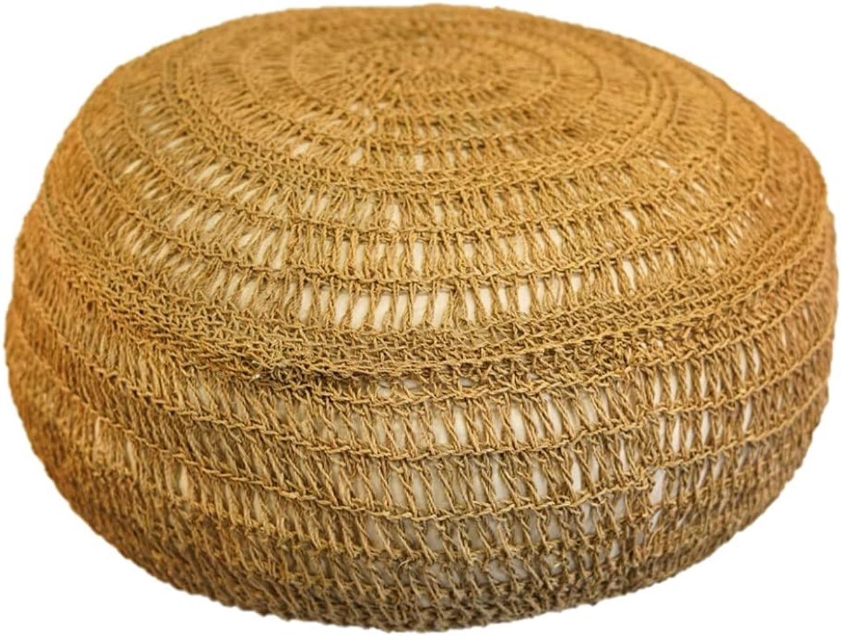 Nusa Originals - Hand knotted Pouf - Size XL - 80x30cm - Authentic Bohemian - ShopVlot