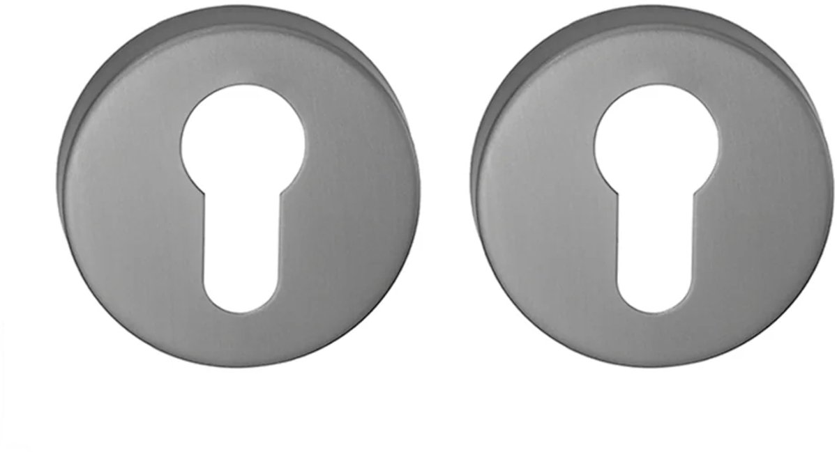 Cilinderrozet rond 54,8x8,8 mm gun metal PVD gecoat
