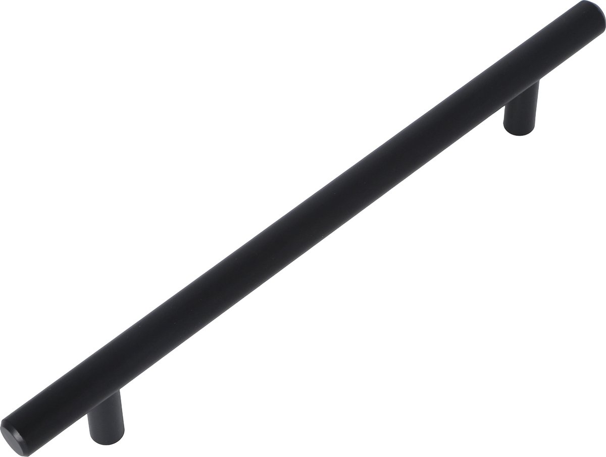 Meubelgreep Mila mat zwart 220mm rond - Boorafstand 160mm