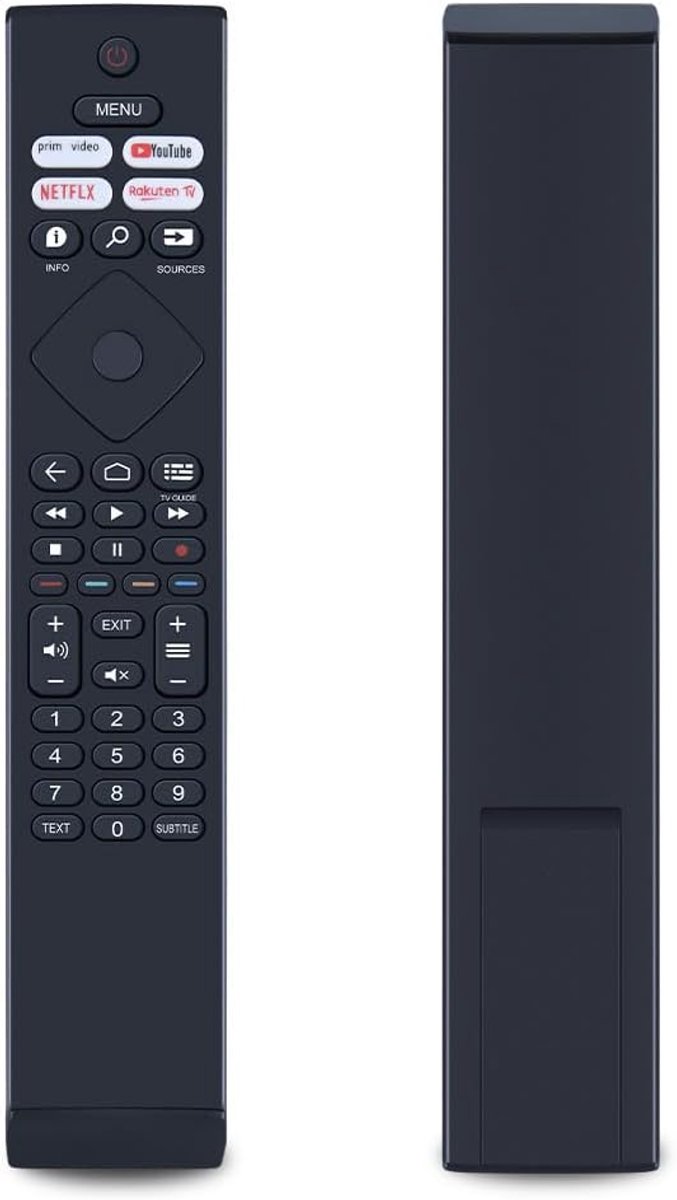 Vervangende afstandsbediening, compatibel met Philips TV BRC0984502/01 BRC0984502/01 39PHS6707/12 39PHS6707 - ShopVlot