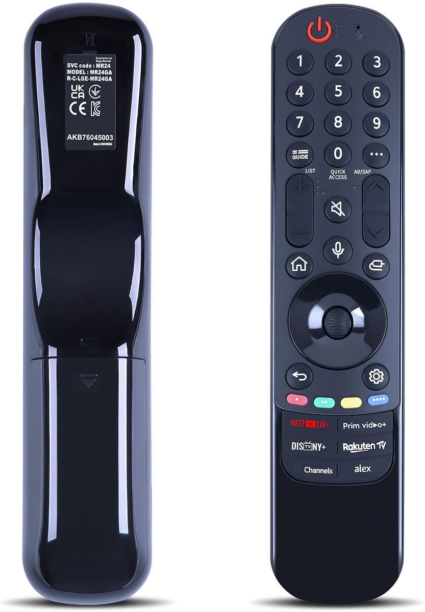 AKB76045003 vervangende afstandsbediening, geschikt voor LG TV 55UR78006LK, 43NANO81T6A, OLED65C47LA, OLED42C47LA - ShopVlot