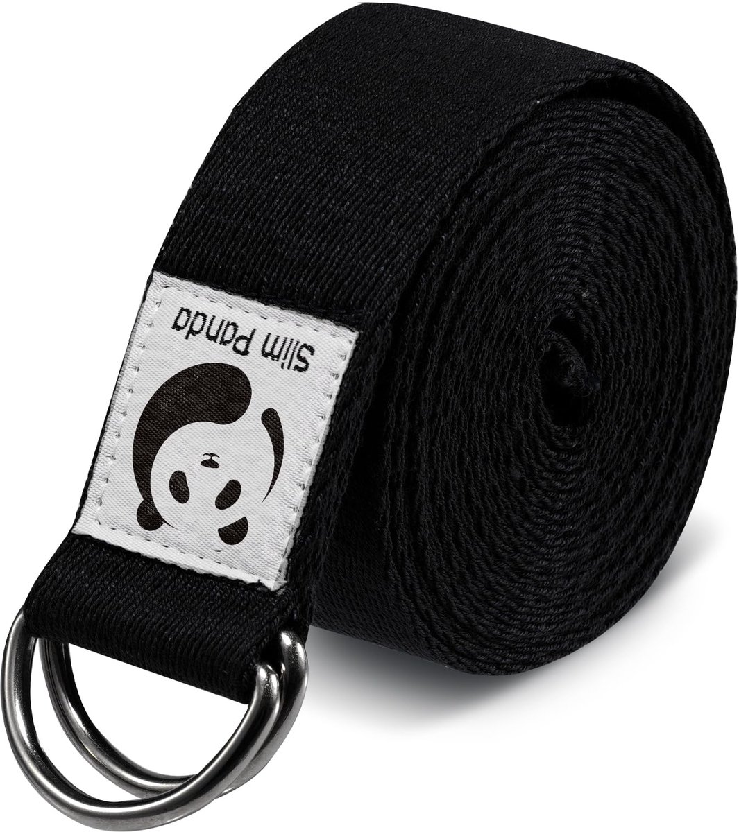 Slim Panda Yoga Riem，250CM Katoen Yogagordel, Praktische Yogaband met Schuifgesp Yoga-accessoire voor Stretchen en - ShopVlot