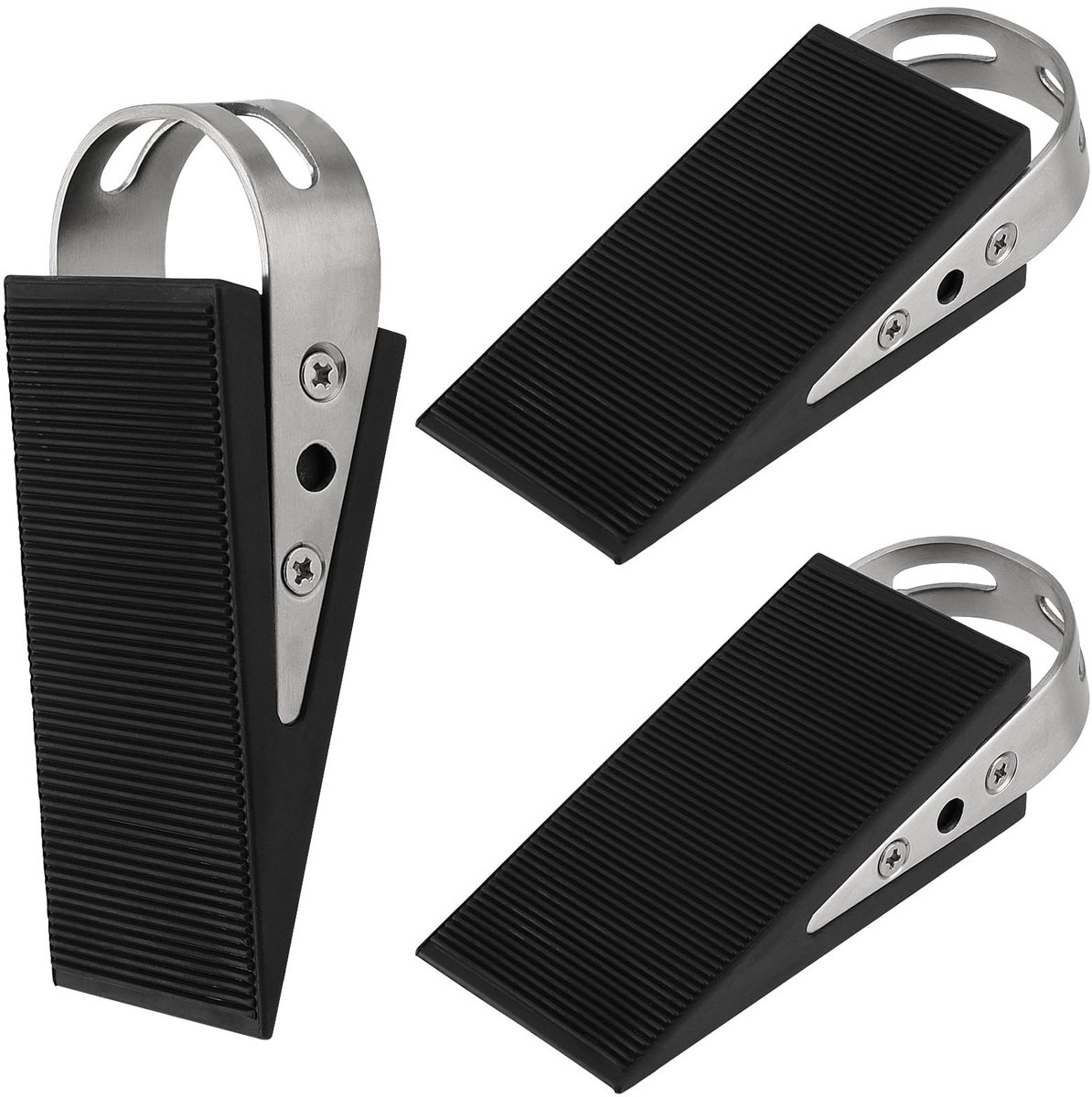 Solidchoice - Rubber Deurwiggen, 3 Stuks, Niet-Slip Deurstopper