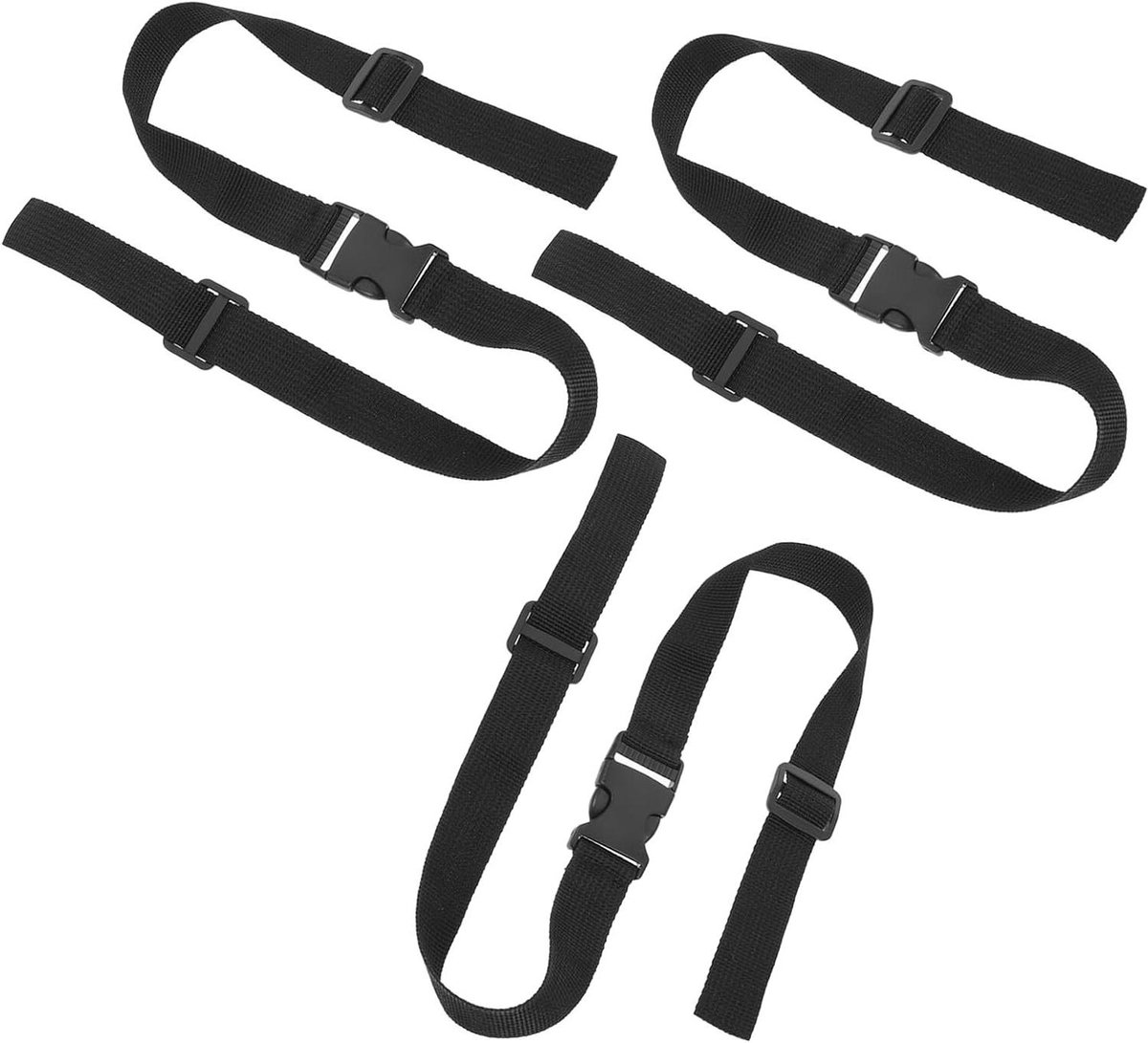 Verstelbare Borstband - Rugzakband Gesp - Outdoor Wandelen - Snelle Ontgrendeling - 76 x 2.5 cm - Zwart
