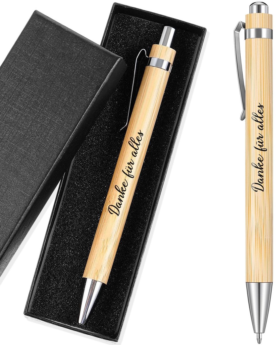 Solidchoice - Houten Balpen met Bedrukking en Geschenkdoos