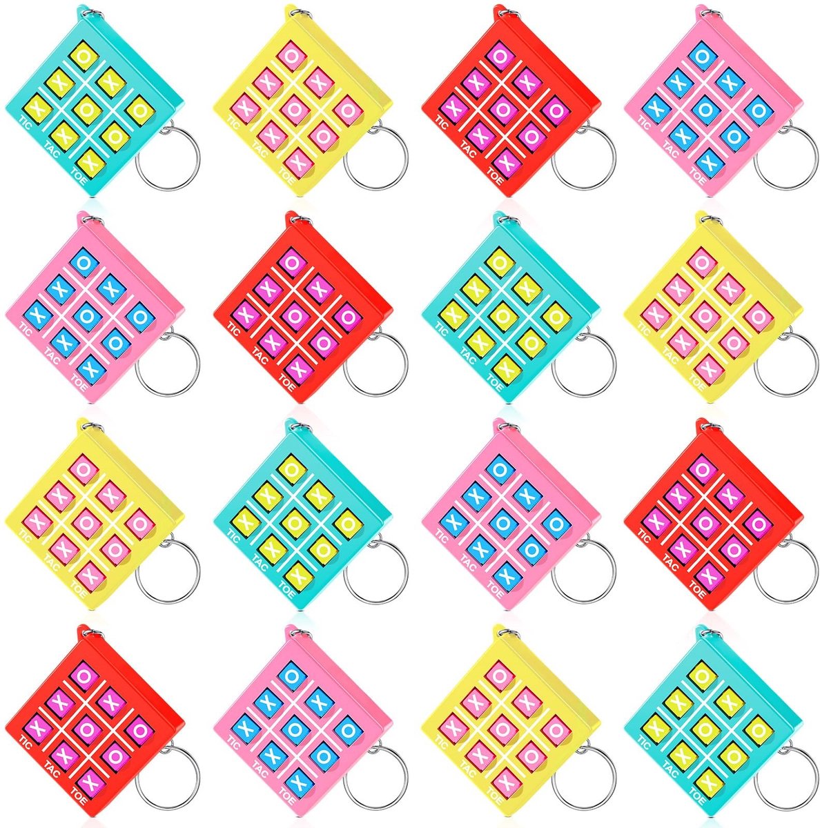 Solidchoice - Tic Tac Toe Sleutelhanger Spel voor Kinderen van 8-12 Jaar